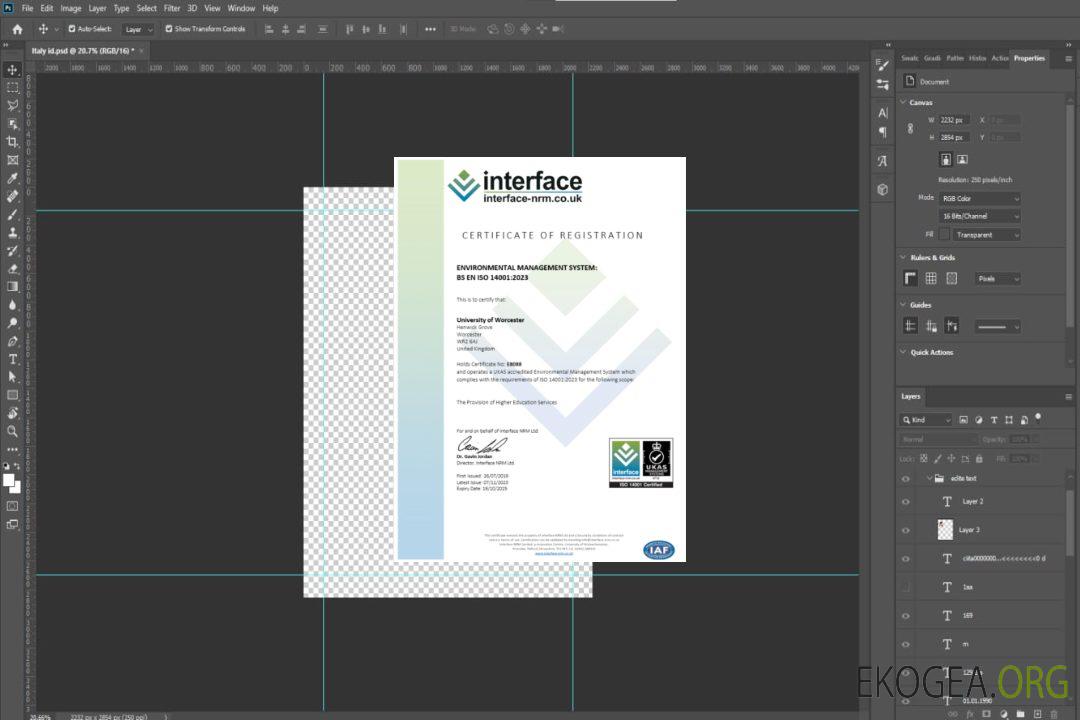 Modèle Word et PDF de certificat d'enregistrement de l'interface britannique template